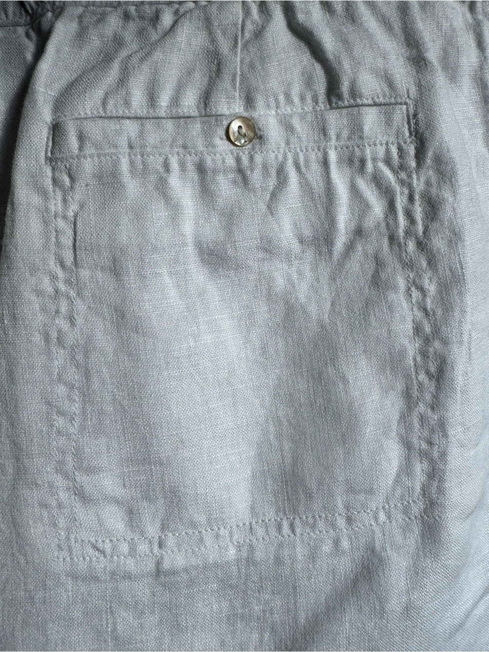Pure Jill Linen Pants— Classic White - Picture 6 of 9